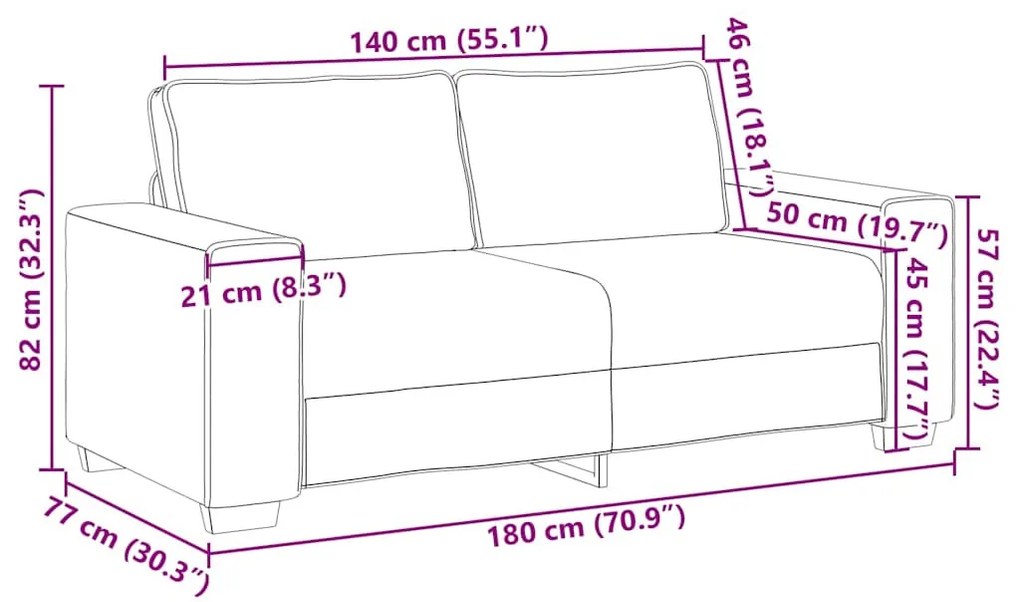 sötétszürke kordbársony szövet loveseat kanapé 140 cm