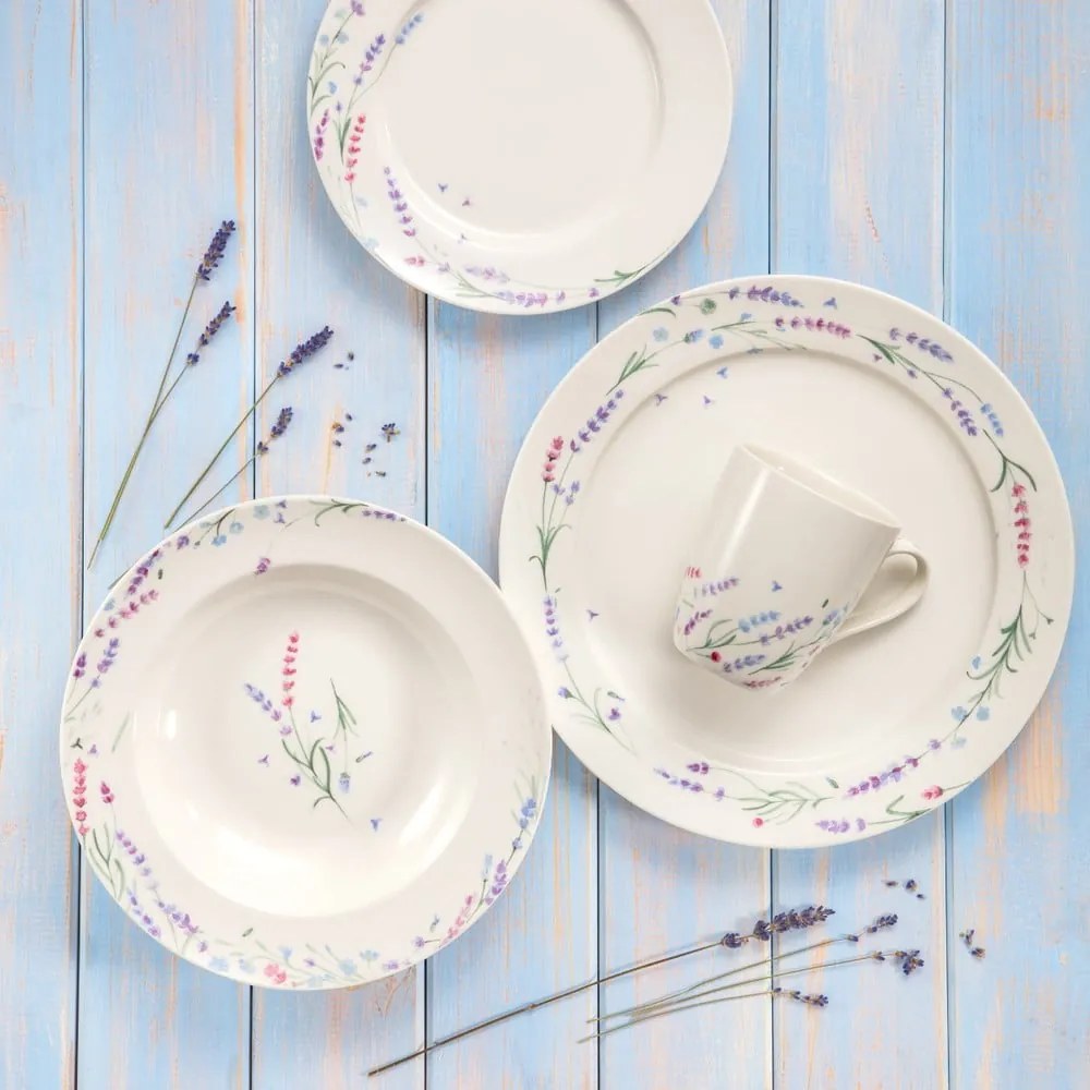 Porcelán étkészlet 12 db-os Provence – Tescoma