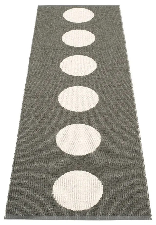 Sötétszürke kültéri-beltéri futószőnyeg 70x225 cm Vera Charcoal – Pappelina