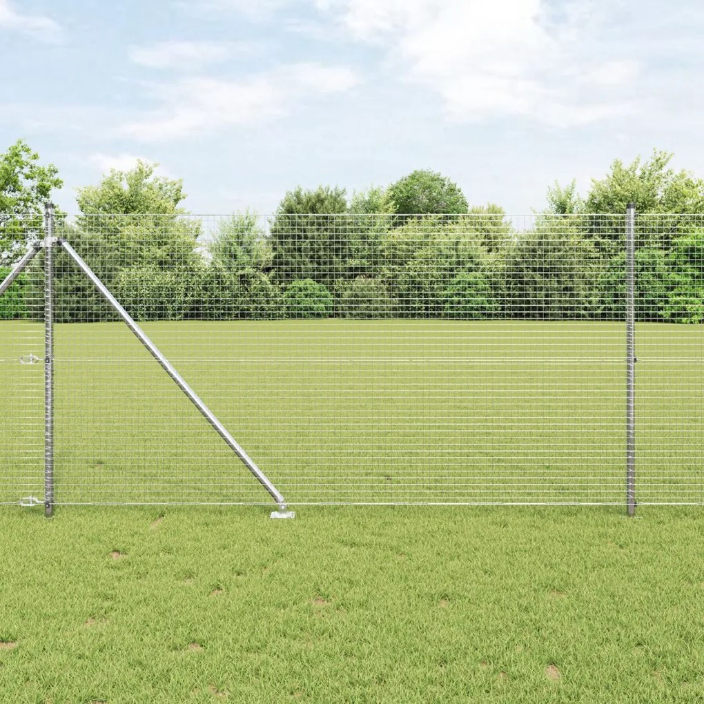 Hegesztett Drótkerítés 13 Cölöppel 0.8x10 m Horganyzott acél