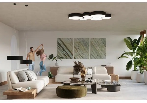 Fali lámpa ARENA 1xE27/60W/230V fekete