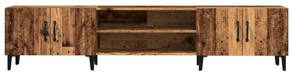 antik fa színű szerelt fa TV-szekrény 180 x 31,5 x 40 cm