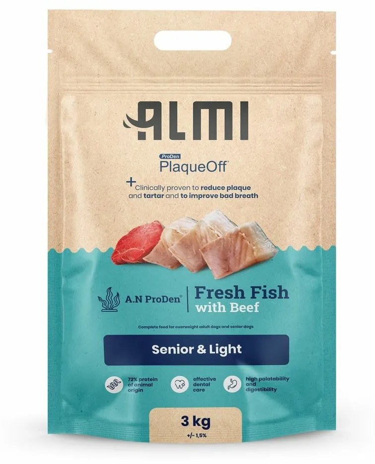 ALMI Senior & Light granulátum tengeri algával, 3 kg