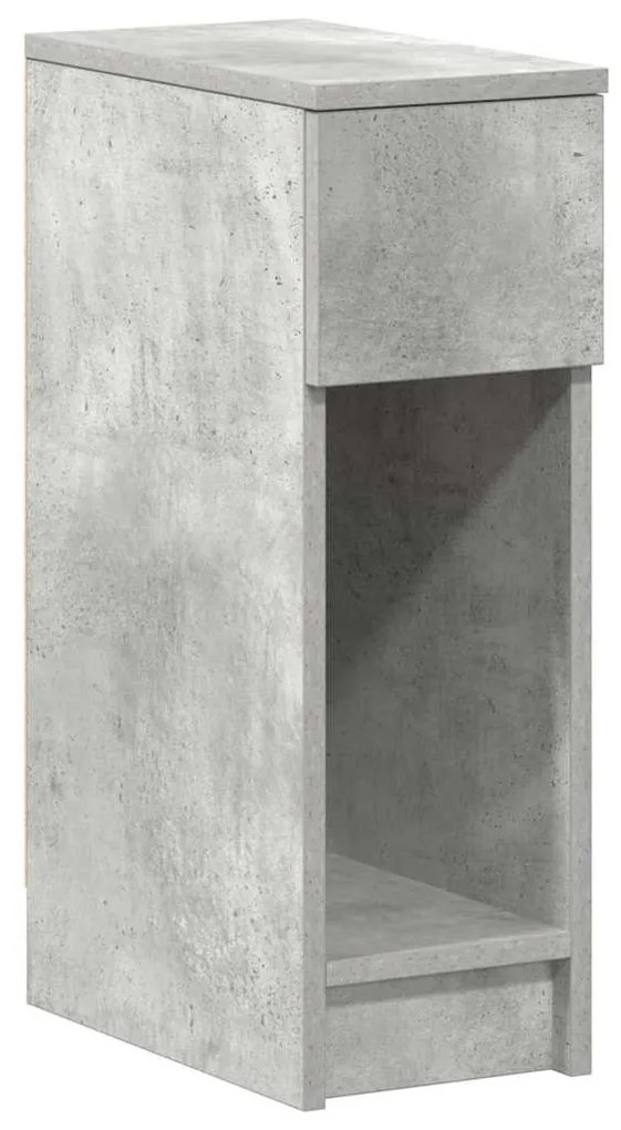 2 db betonszürke éjjeliszekrény fiókkal 20 x 36 x 60 cm