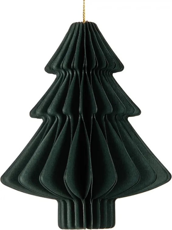 Harmonic IV zöld papír karácsonyfadísz 10 cm