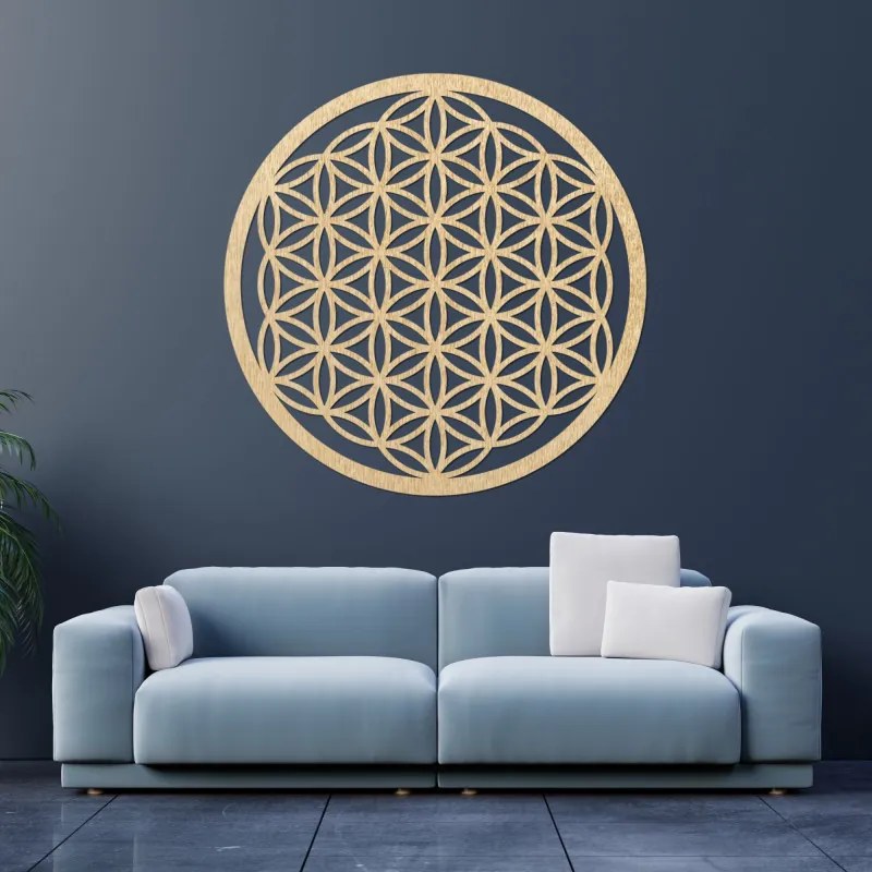 Mandala fa falfestmény | Élet virága