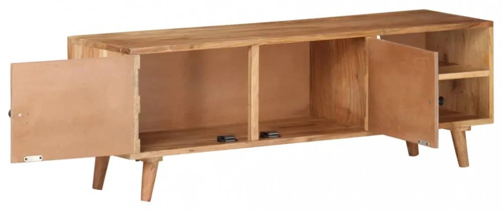 tömör akácfa TV-szekrény 115 x 30 x 39 cm