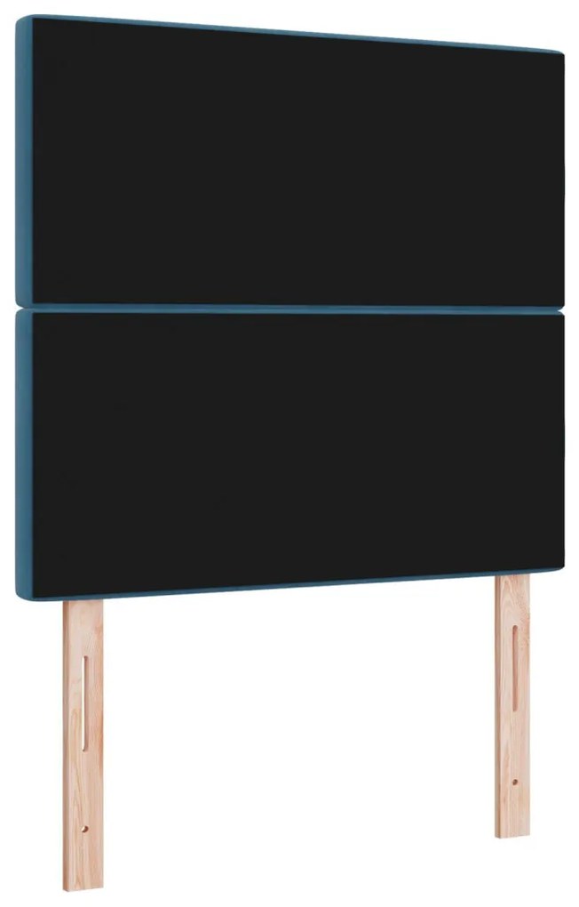 Bársony Fejtámla Argyle fejtámlával Sötétkék 100 cm Bársony