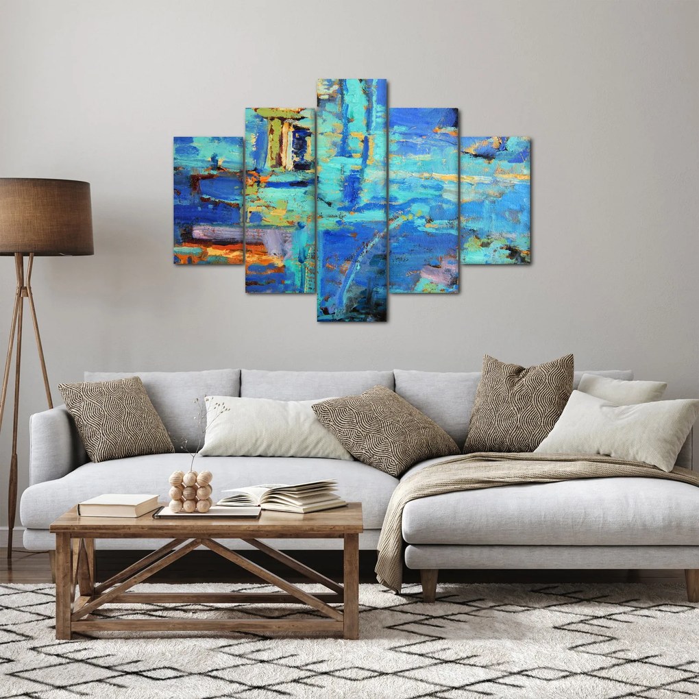 Kép - Absztrakt olajfestmény (150x105 cm)