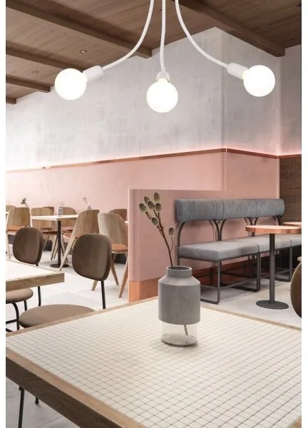 Top Light Galileo 3 B - Csillár rúdon 3xE27/40W/230V fehér