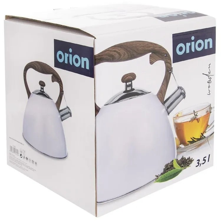 Orion Wooden teáskanna 3,5 l, fehér