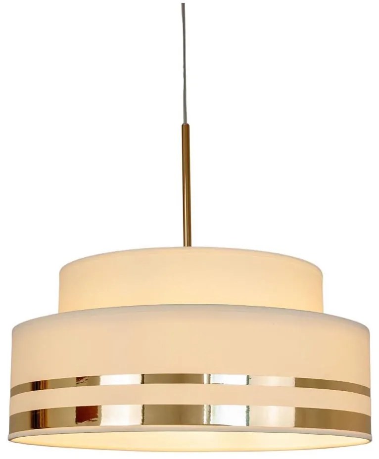 Csillár zsinóron TAMI 1xE27/60W/230V átm. 40 cm bézs/arany