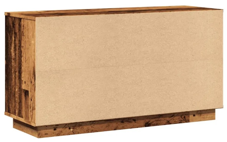 antik fa színű szerelt fa tálalószekrény 102 x 35 x 55 cm