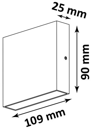 LED Kültéri fali lámpa CHICAGO 2xLED/3,25W/230V IP44 fehér