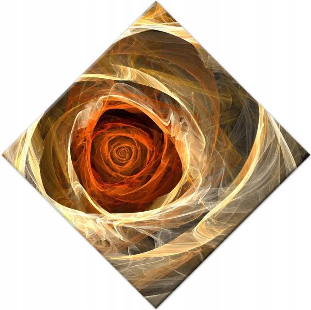 Vászonkép 42x42 Fraktál rózsa