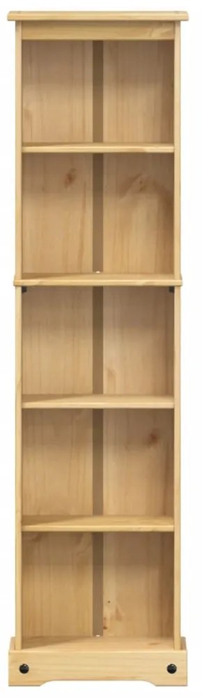 Corona tömör fenyőfa könyvszekrény 46 x 20 x 170 cm