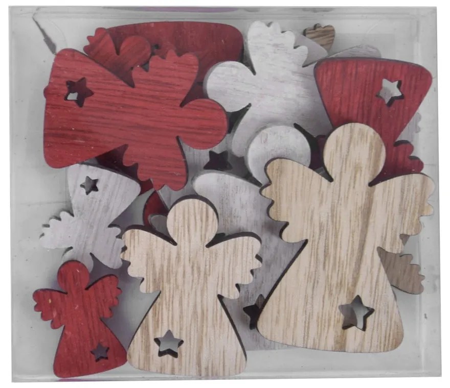 18 db-os angyal alakú karácsonyi dísz készlet - Ego Dekor