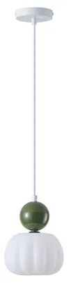 Csillár zsinóron 1xG9/7W/230V fehér/zöld