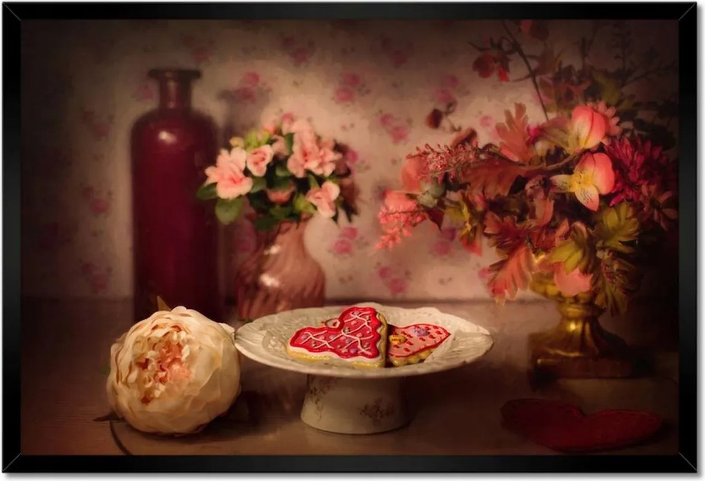 Poszterek keretben 60x40 Nőnap Ajándék Love