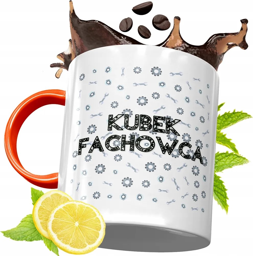 Narancssárga Bögre Építő Szakember Barkácsolónak, fényképes nyomattal