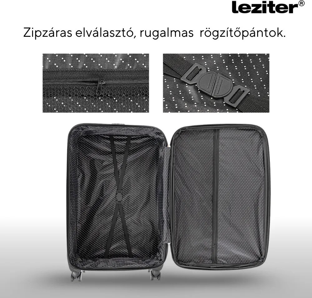 TraveLux light nagy bőrönd puha 76x50x29 cm fekete