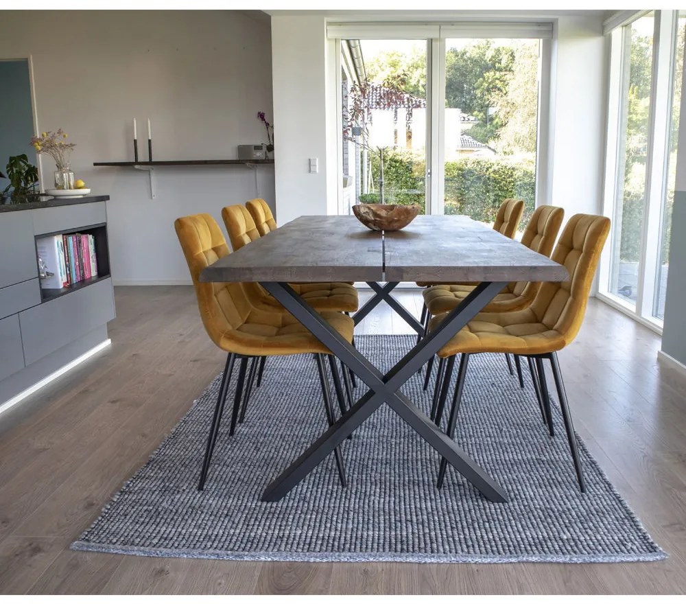Toulon bővíthető étkezőasztal 200x95 cm füstös tölgy