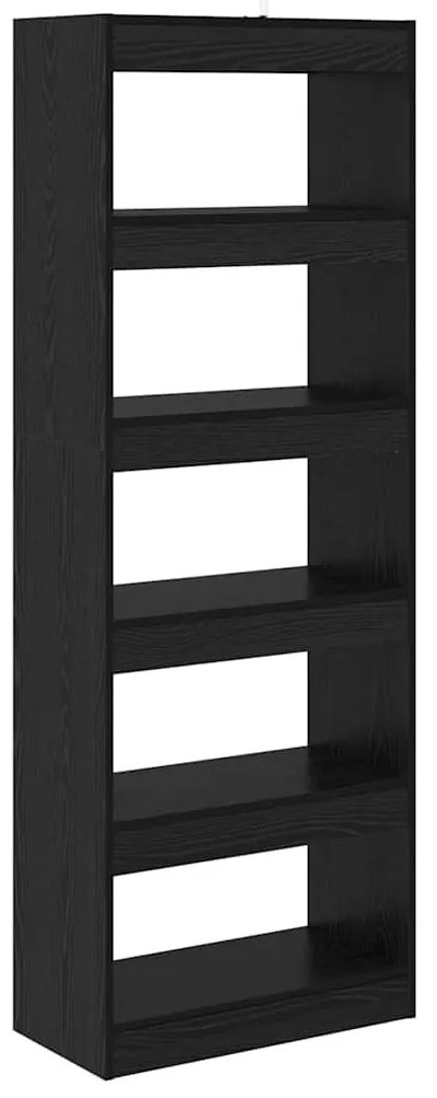 Könyvespolc Musta tammi 60 x 30 x 166 cm Faanyag