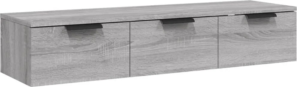 vidaXL szürke sonoma színű szerelt fa faliszekrény 102 x 30 x 20 cm