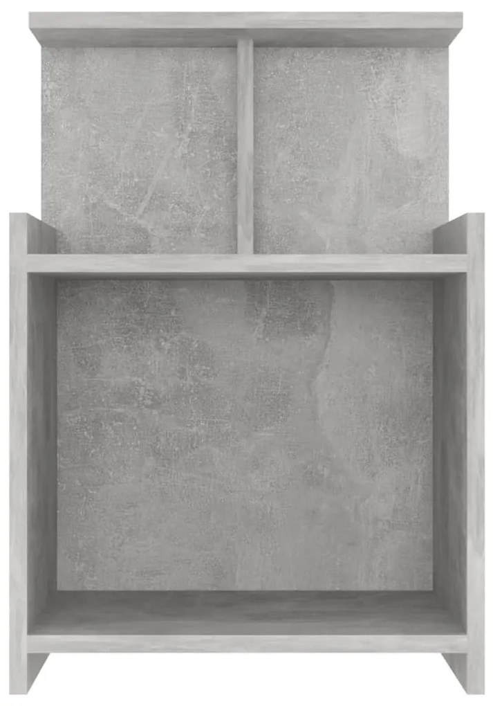 2 db betonszürke szerelt fa éjjeliszekrény 40 x 35 x 60 cm