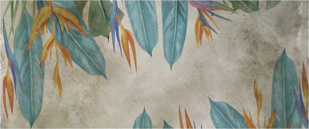 Stílusos Dekoratív Fotótapéta Flizelin Trópusi virágok 250x104 Ragasztó