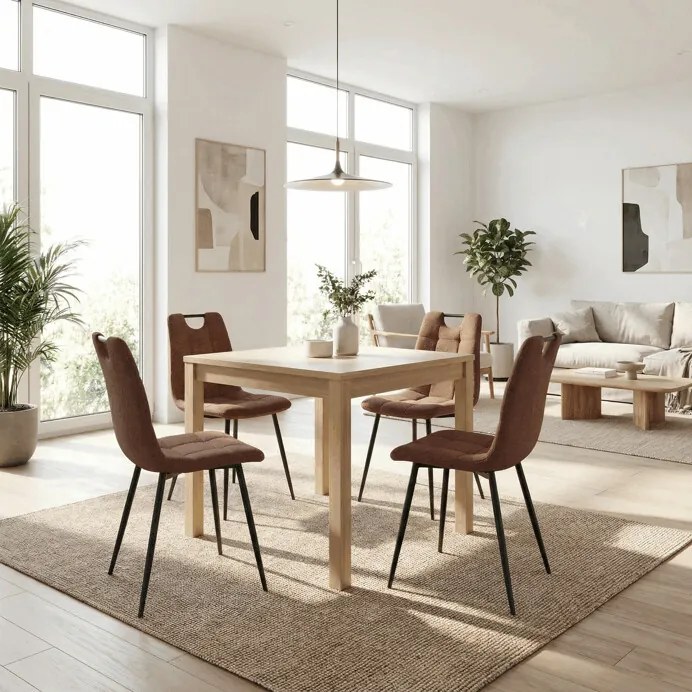 Barna Szövet Étkezőszék DCL-V2017 BR2