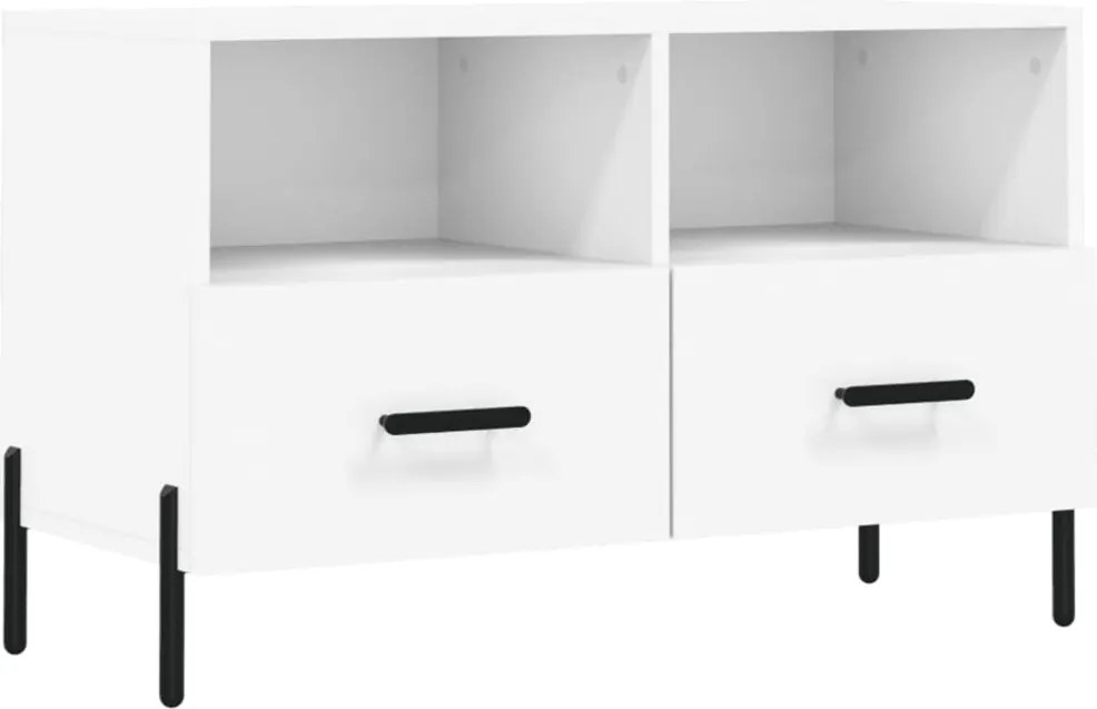 vidaXL fehér szerelt fa TV-szekrény 80 x 36 x 50 cm