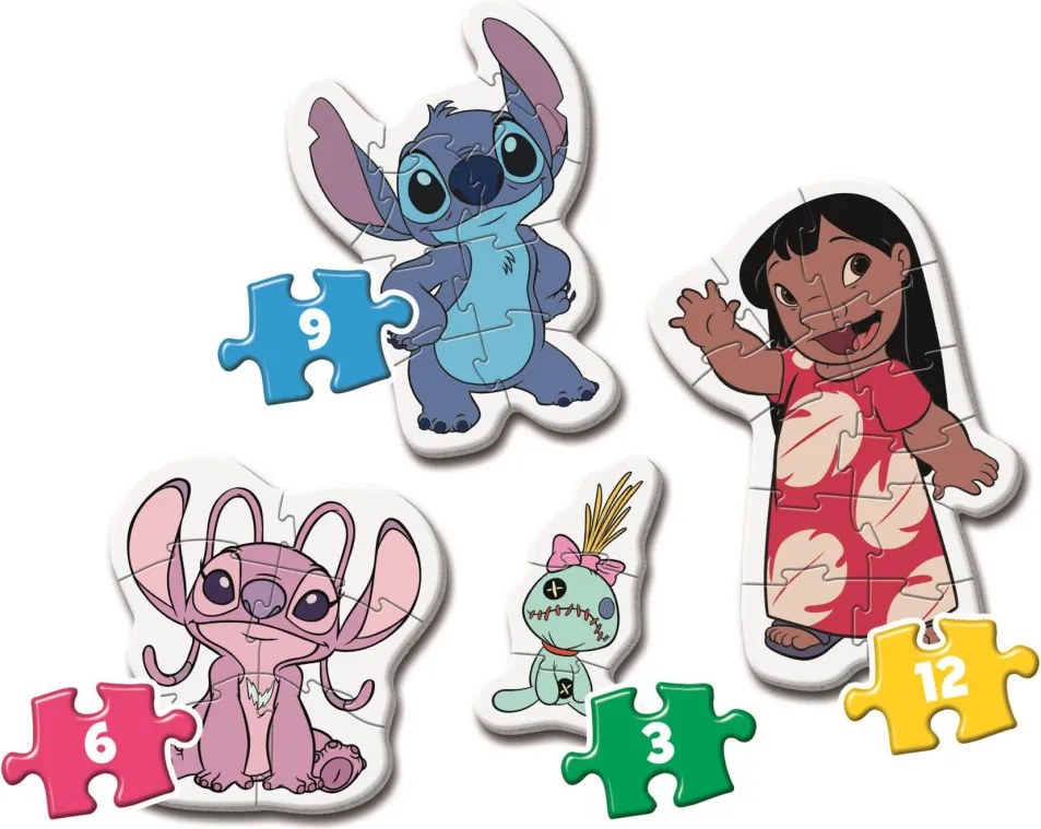 Disney Lilo és Stitch, A csillagkutya My First baba forma puzzle Clementoni