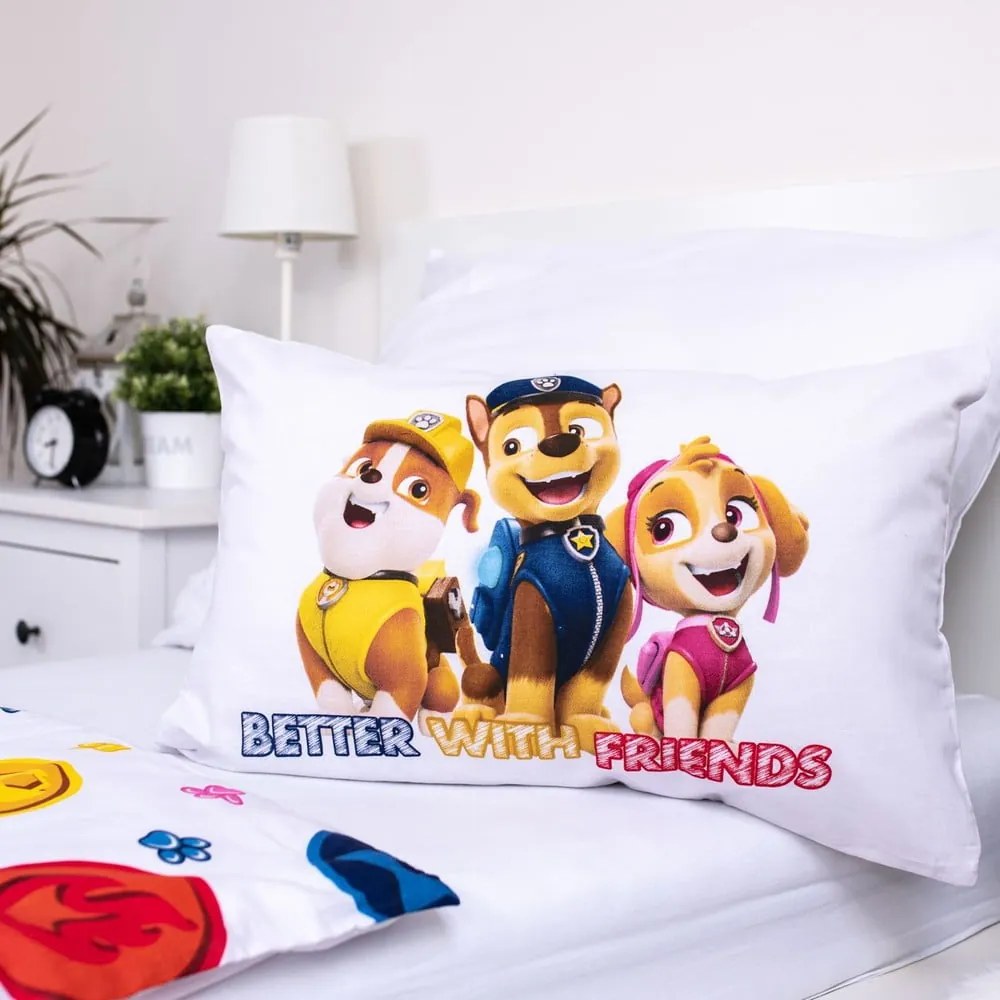 Pamut gyerek ágyneműhuzat babaágyhoz 100x135 cm Paw Patrol – Jerry Fabrics