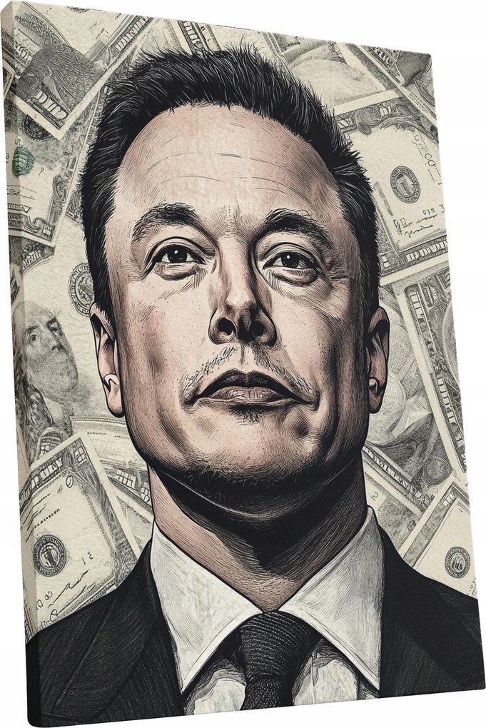 Vászonkép Portré Elon Musk nappali Elon Musk ajándék 75x100