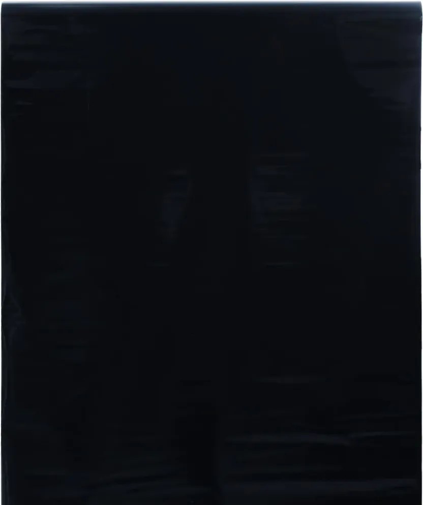 vidaXL matt fekete PVC statikus ablakfólia 45 x 500 cm