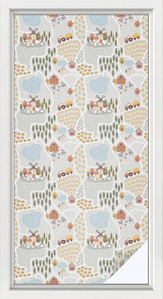 Szélvédőfólia Ablak Adatvédelem Idilli falu 50x100