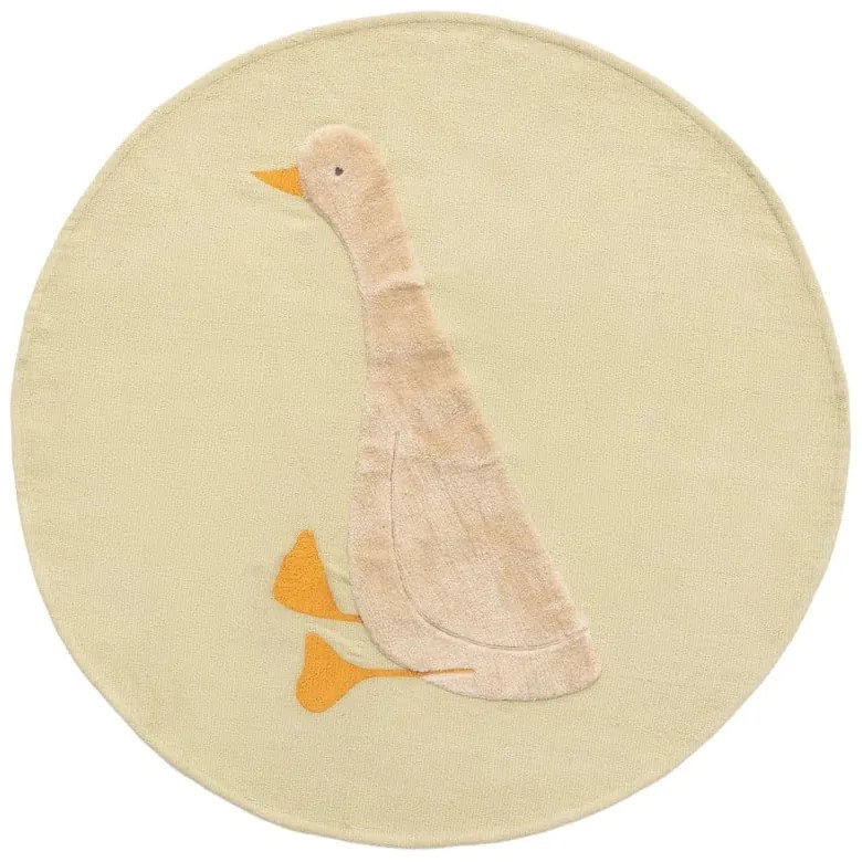 Világossárga pamut gyerek szőnyeg ø100 cm Milu – Kave Home