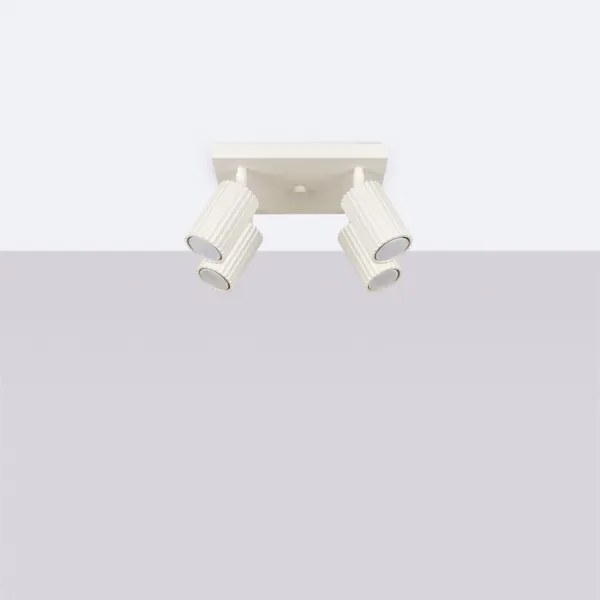 Sollux SL.1602 - Spotlámpa KARBON 4xGU10/10W/230V krémes