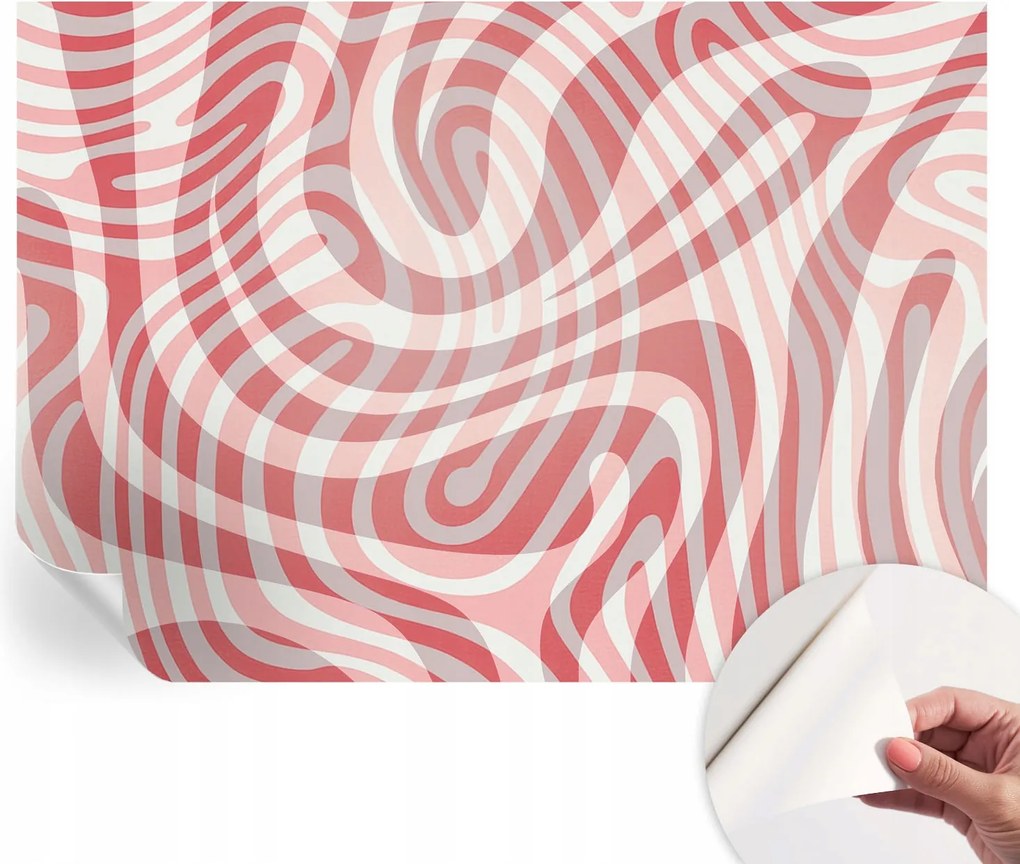 Öntapadós fotótapéta Nappaliba és Hálószobába Hullámos vonalak 312x219