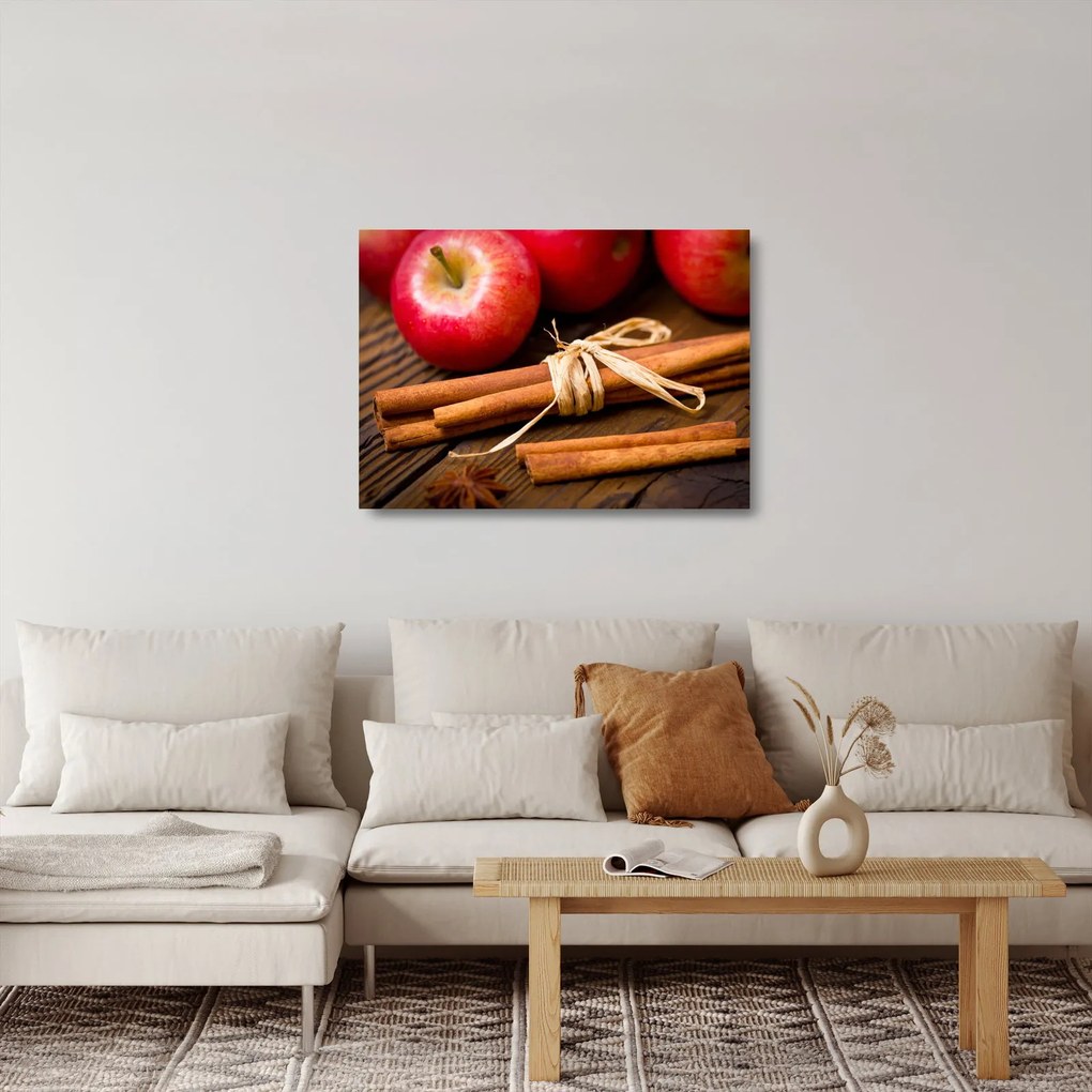 Üveg kép - Fahéj (70x50 cm)