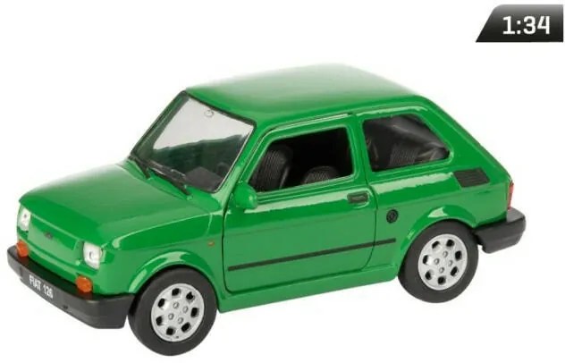 1:30 Polski Fiat 126 Fém Makett Autó Játék Modell