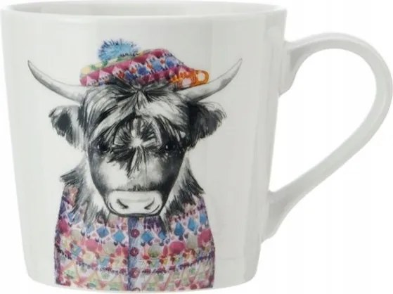 Porcelán bögre Tehén, 380 ml