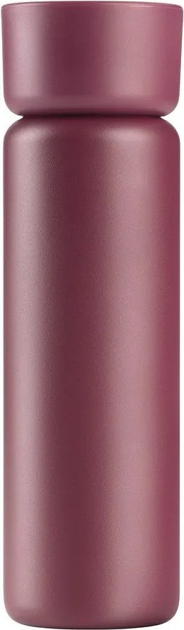 Borvörös rozsdamentes acél termobögre 650 ml Singles – Zone