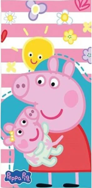 Peppa malac Little Love fürdőlepedő, strand törölköző 70x140cm (Fast Dry)