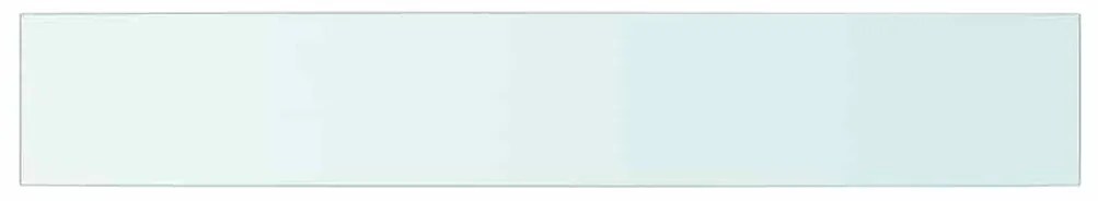 vidaXL 90x15 cm átlátszó panel üvegpolc