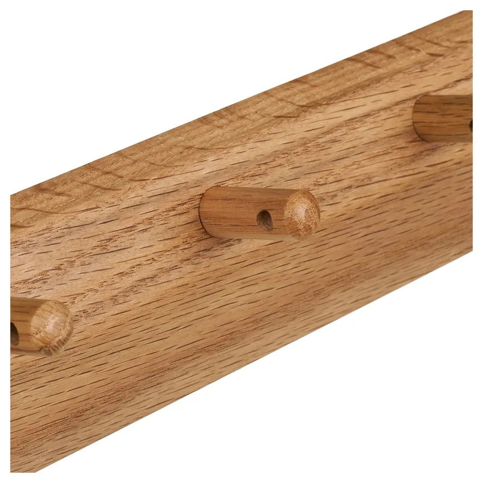 Natúr színű tölgyfa fali fogas 50 cm Barco – House Nordic