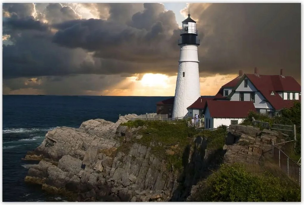 Poszterek 120x80 Világítótorony Tenger