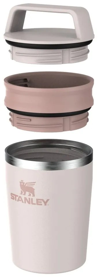 Világos rózsaszín rozsdamentes acél termobögre 230 ml Café-To-Go Travel Mug Rose Quartz – Stanley