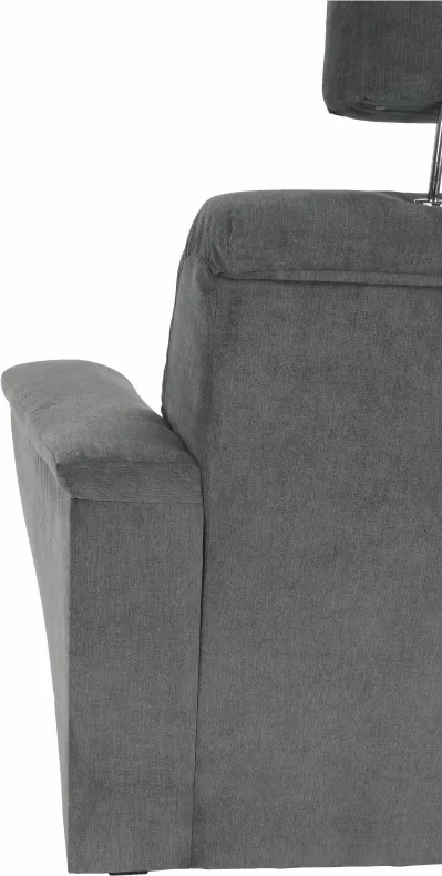 Fotel, szürke szövet, SANTIAGO